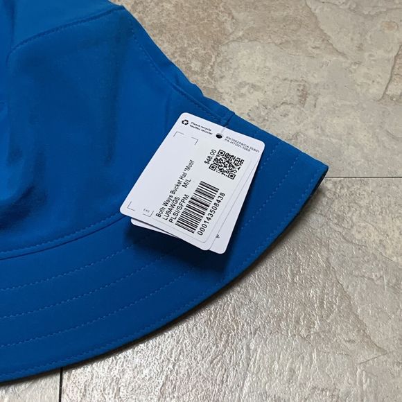 NWT Lululemon Both Ways Bucket Hat Poolside Blue Reversible Size M/L - Picture 4 of 6